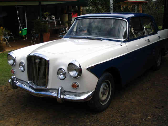 Wolseley 6/99 Automatic - May 2004. Panel work and new paint completed.