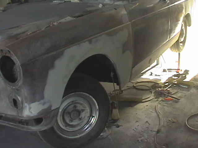 Wolseley 6/99 passengers side repairs - sill and centre pillar required extensive repairs to sort out an old crash repair